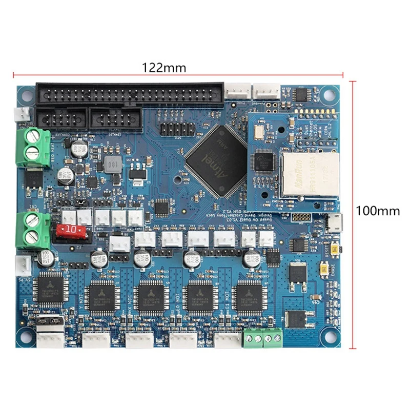 Клон Duet 2 Ethernet материнская плата+ PanelDue5I интегрированное цветное нажатие на экран 3d Принтер Комплект