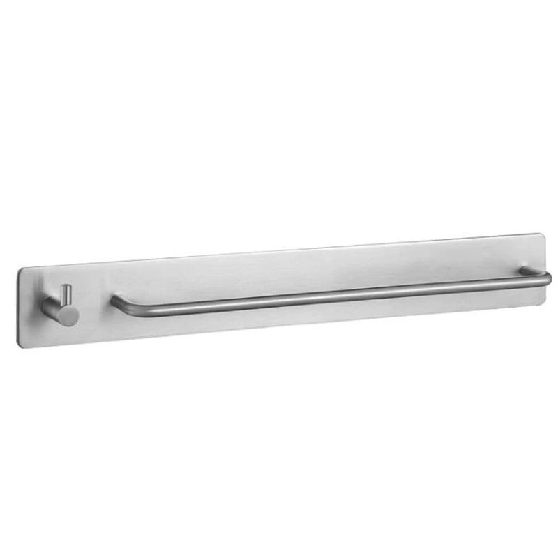 Матовый никелевый держатель для полотенец с крюком, без сверла, самоклеющийся держатель для ручных полотенец, современный держатель для ванной кухни 304 Stai