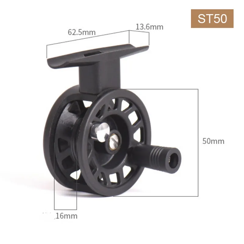 

Fishing Reels Right-hand Former Rafting Fishing Reel For Ice Fishing Fly Fishing Tackle Plastic Right Hand Reel