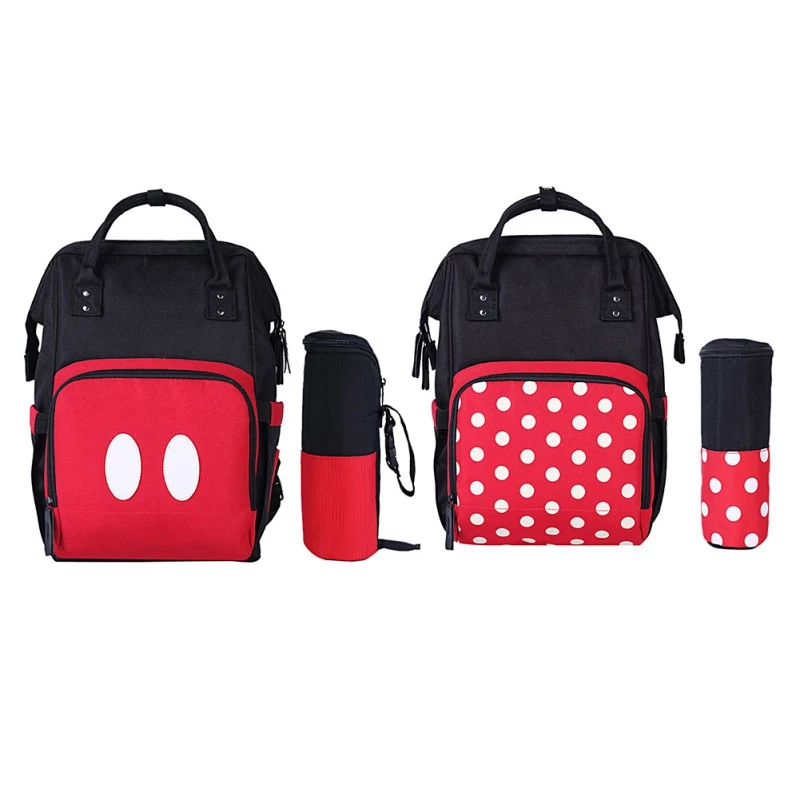 

New Multi-Function Fashion Casual Waterproof Polka Dot Printing Mother Backpack Diaper Nappy Bag