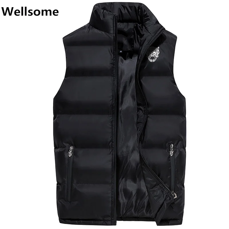 

Men's Vest men Fashion Slim coats Brand men Sleeveless Jacket Winter Vests male Casual Vest men's Windproof Warm Waistcoat 7883