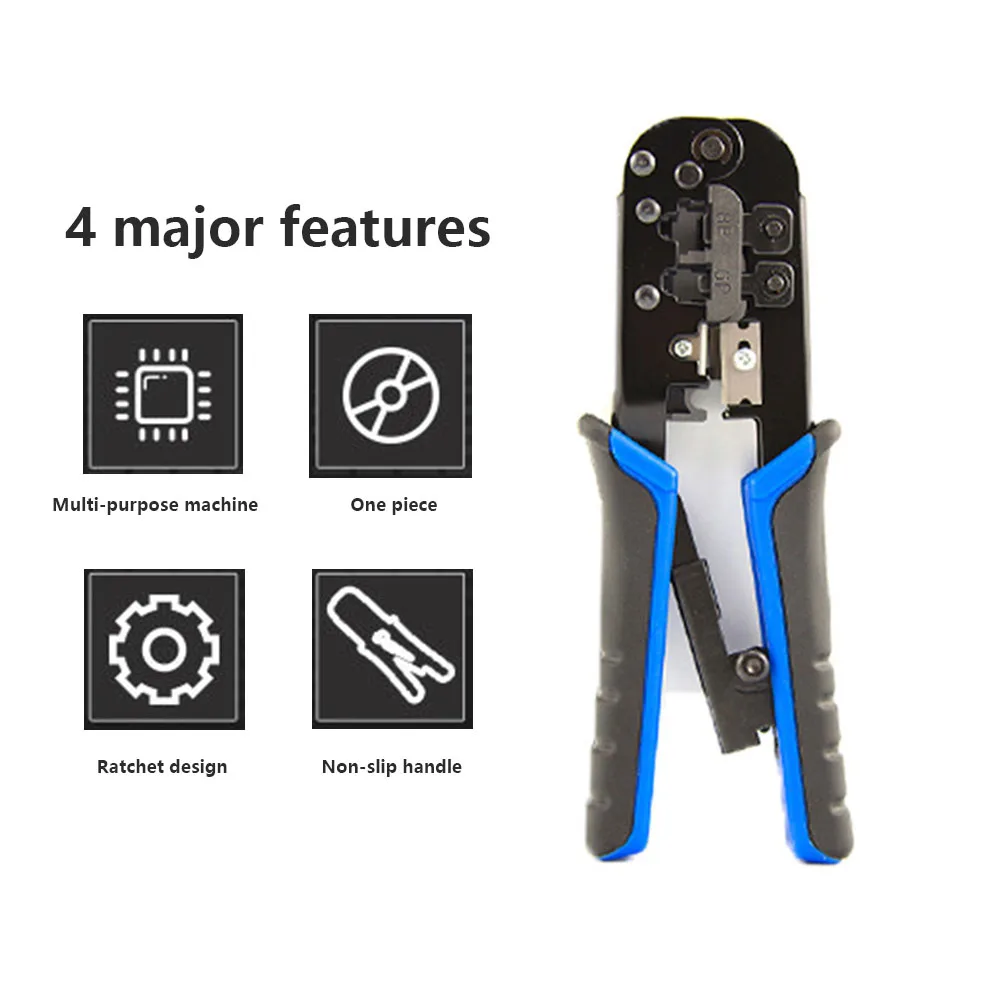Инструмент для зачистки проводов 8PPC RJ45 щипцы RJ11 Cat5e Cat6 кабельная сеть обжимных инструментов плоскогубцы инструмент 8 P/6 P Кабельные плоскогубцы, пилинг ножницы