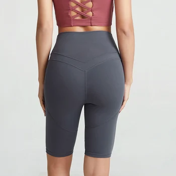 Yoga Fitness Running Shorts Gym Leggings Clothing Sport Clothes For Women Biker Tights Seamless Workout Spandex Sports Shorts XL 2