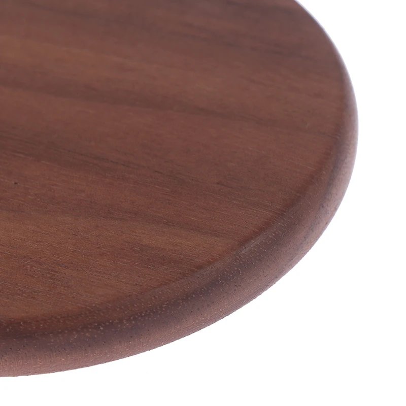 1Pc Durable Walnut Wood Coasters Place Mats Round Heat Resistant Drink Mat Table Decor Tea Coffee Cup Pad