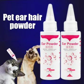 

Pet Ear Cleaner Pet Ear Excess Hair Removing Powder Healthy Care Anti-mite Anti-ticks Cleaning Supplies Dog Pets Supplies