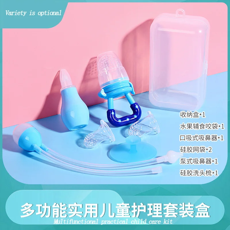 Детские Nimbler набор для ухода за зубами фрукты зубной гель для кормления, на присоске устройство для соски-пустышки Комбинации многосекционный уход за здоровьем новорожденных комплект по уходу за ногами