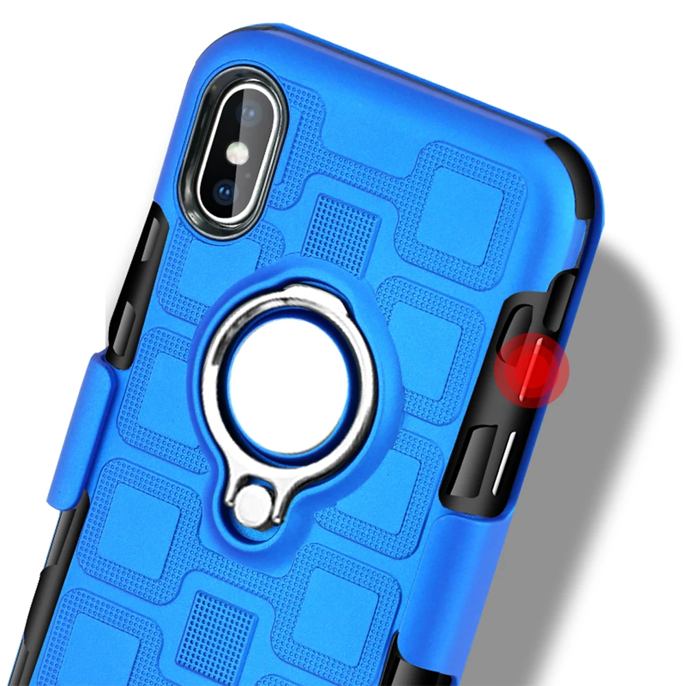 iPhone Xs 冰立方二合一磁吸支架壳 (45)