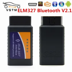 Elm327 – adaptateur Bluetooth V2.1 pour voiture, fonctionne sur Android, Torque, Interface ELM 2021, OBD2, OBD II, Scanner, nouveau modèle 327 