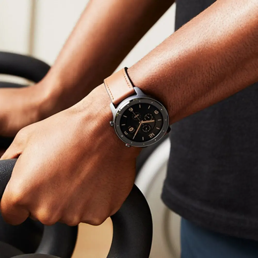 Смарт-часы AMAZFIT GTR 47 мм международная версия 5ATM 1,3" AMOLED gps+ ГЛОНАСС умные часы мужские 24 дня батарея