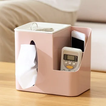 

Remote Control Storage Box Bathroom Concise Cosmetic Storage Box Living Room Creative Roll Paper Home Drawer