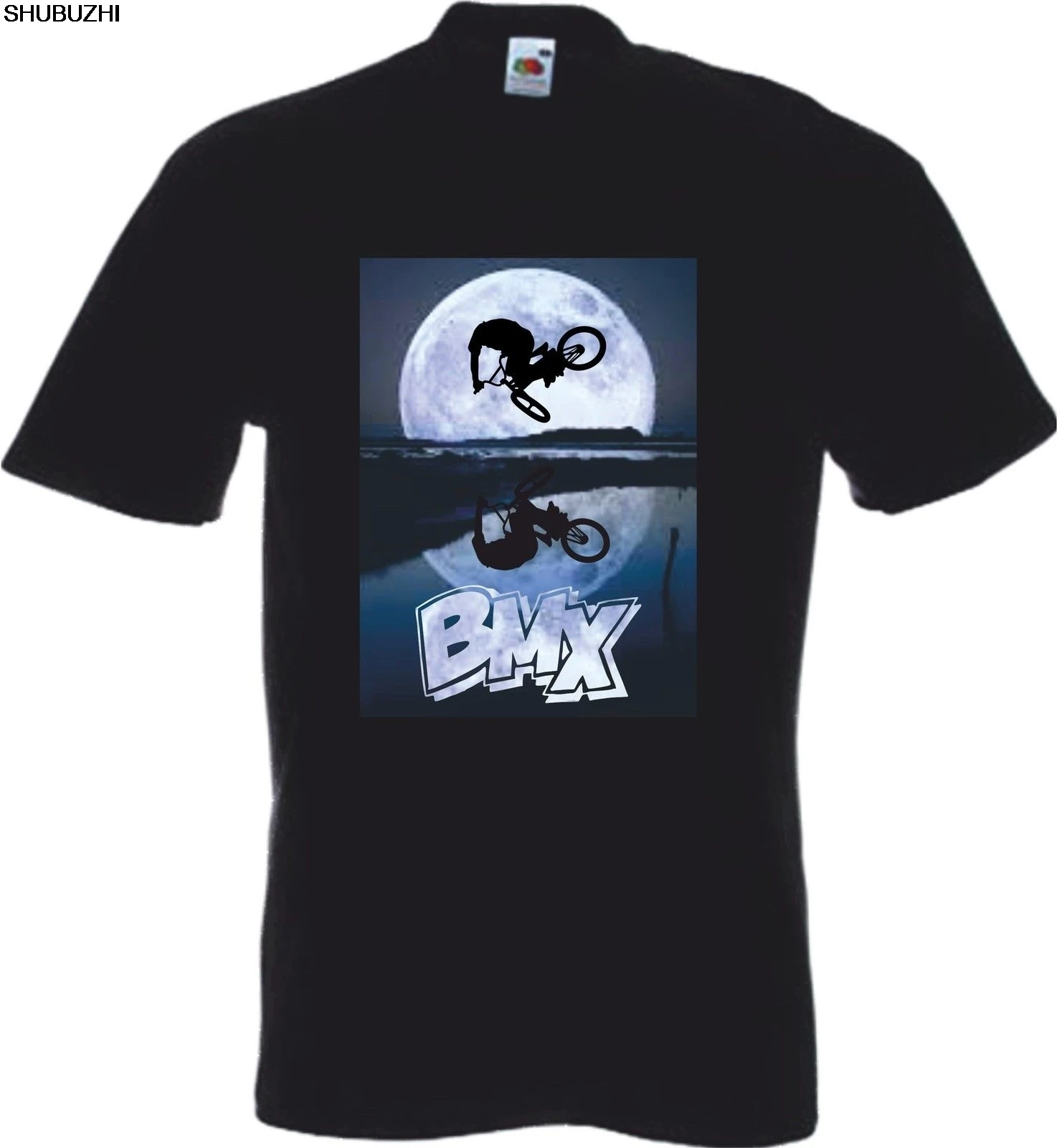 Bmx Moonscape Logo Retro T Shirt Racing Cycling Bike Stunt Biker