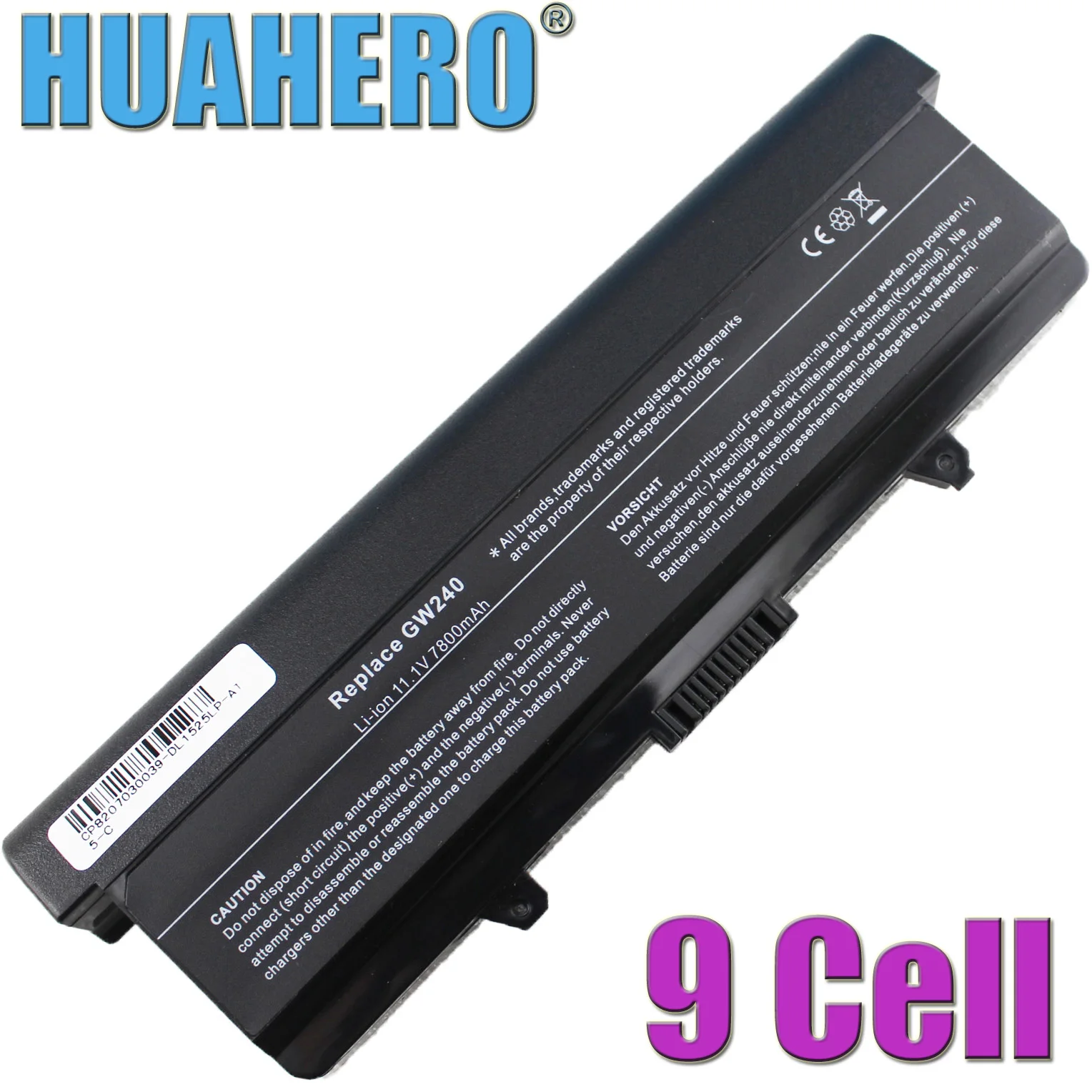 

HUAHERO 9cell Battery for Dell Inspiron 1525 1526 1440 1545 1546 1750 laptop GW240 X284G RN873 XR682 GW241 XR693 HP277 XR694 PC