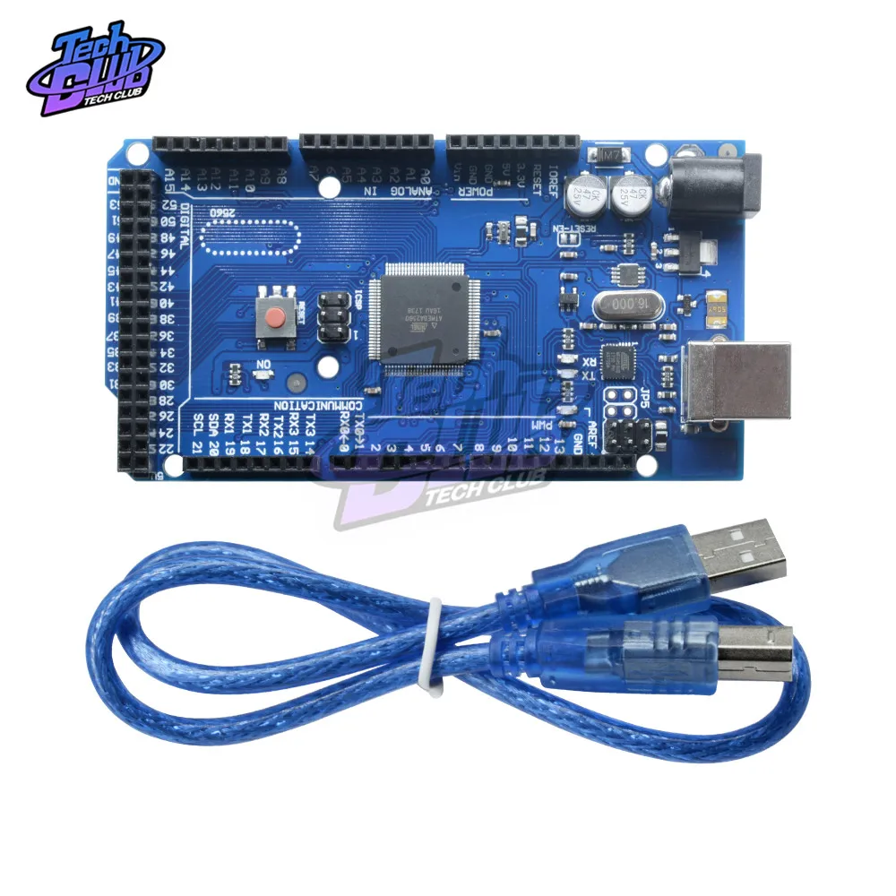 MEGA2560 MEGA 2560 R3 (ATmega2560 16AU CH340G) Pro mini AVR USB плата для разработки с кабелем arduino|Детали и