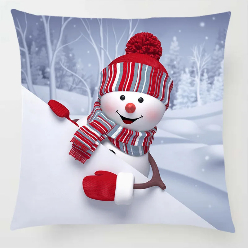 Merry ChristmasTree Ornaments Pillowcase Xmas Decor for Home Decor for Christmas Happy New Year Santa Claus Snowman