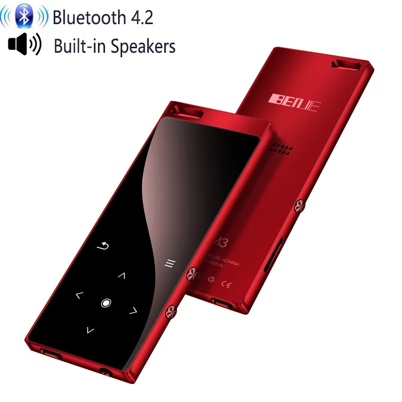 Металлический Bluetooth MP3 плеер HiFi без потерь Звук Музыкальный с динамиком fm радио