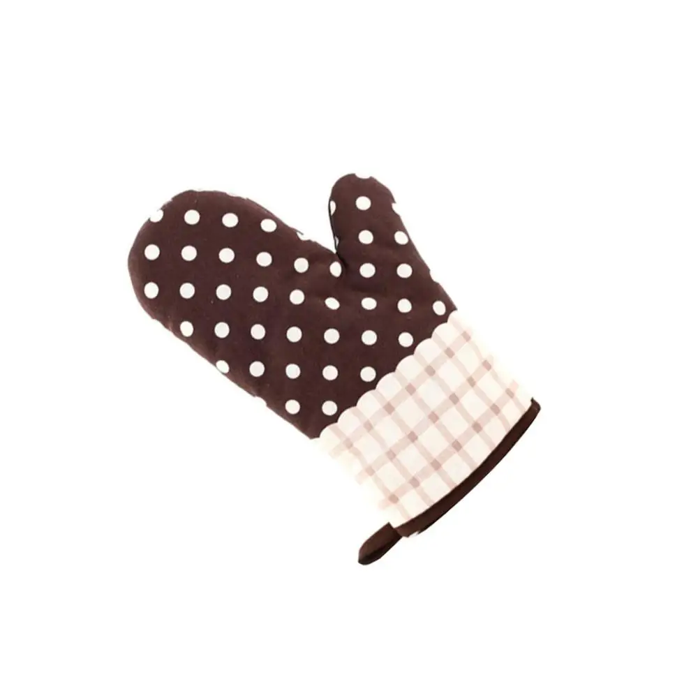 Coffee Dot Жаростойкие перчатки для микроволновой печи, рукавицы, анти-ожоги, Microondas изолированные Прихватки для кухни, для приготовления пищи, утолщенные перчатки для выпечки - Цвет: Coffee Dot