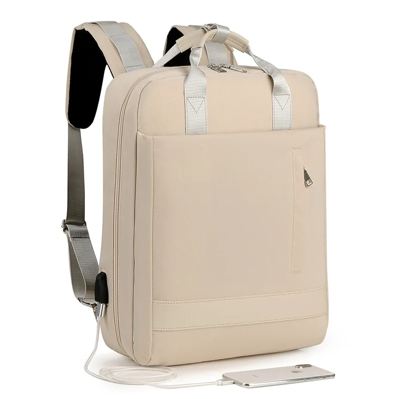 

Rechargeable Shoulder Pack 15.6-inch Laptop Bag, Large-capacity Backpack B-395