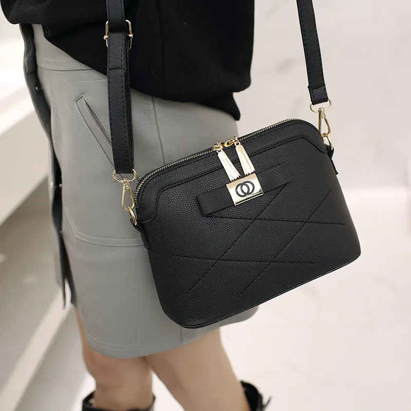 

2019 Summer New Style Shoulder Bag Fashion WOMEN'S Shoulder Bag Oblique Bag Simple Shell Bag