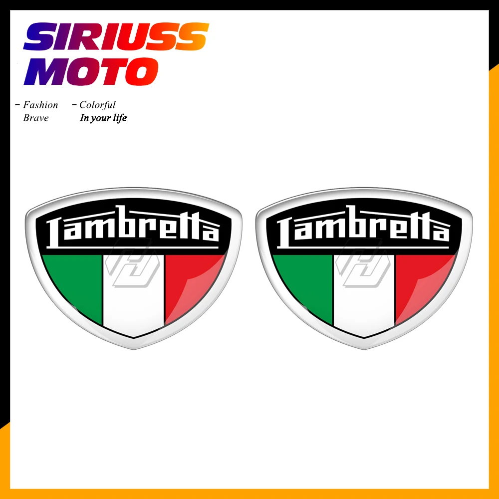 Custodia Adesiva Per Scooter 3D Per Lambretta Shield Logo Decal Vespa Mod Rocker