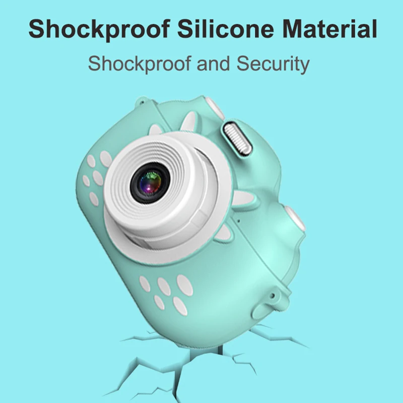 Digital Kids Camera 3Inch TouchScreen Dual Lens Cartoon Photography Birthday Gift OC-shipping