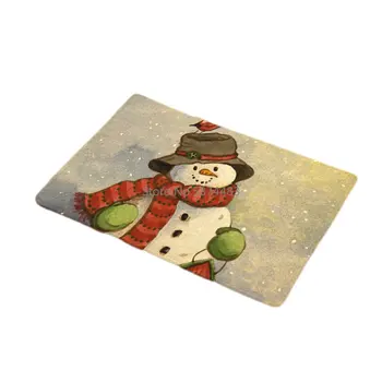 

Christmas Printed Mat Door Mat Digital Printing Mats Kitchen Toilet Strips Absorbent Mat Anti-slipping Carpet