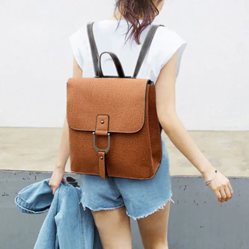 

Womens Leather PU Backpack Vintage Tablet PC Coffee Backpack Travel Daypack College Bookbag for Women, School Rucksack Bag F42A