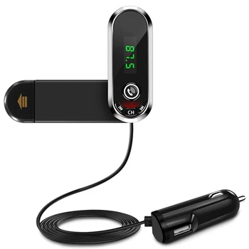 

2 in 1 Function F1 Car Bluetooth Speakerphone Phone Bracket Car MP3 Player FM FM Transmitter AUX Access with USB Car Charger