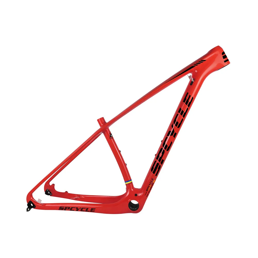 Spcycle 29er углеродный руль MTB велосипедных рам T1000 углеродистый горный велосипед рамки размер 15/17/19/21 дюймов PF30 142*12 мм через ось - Цвет: Orange