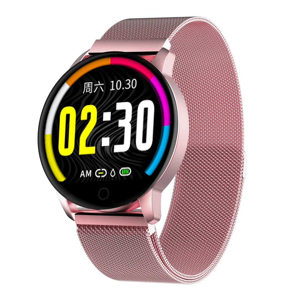 Смарт-часы для мужчин и женщин, кровяное давление, фитнес-трекер для измерения сердечного ритма, IP67, водонепроницаемые спортивные Смарт-часы, браслет на запястье, Q20, умные часы