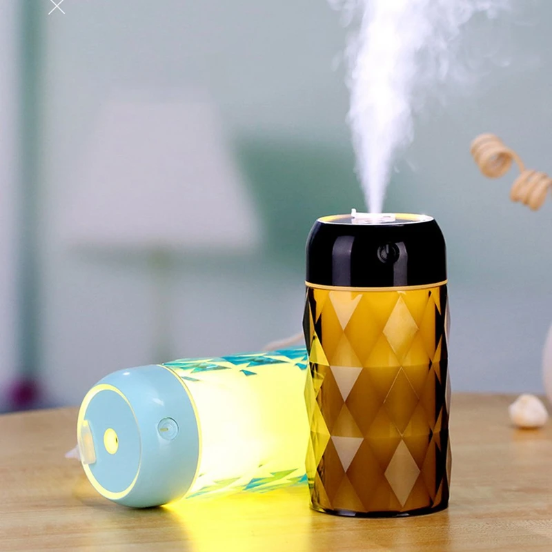 Топ предложения многофункциональный три в одном настольный мини увлажнитель Творческий Кристалл Ночной светильник Usb Ароматерапия Автомобильный увлажнитель