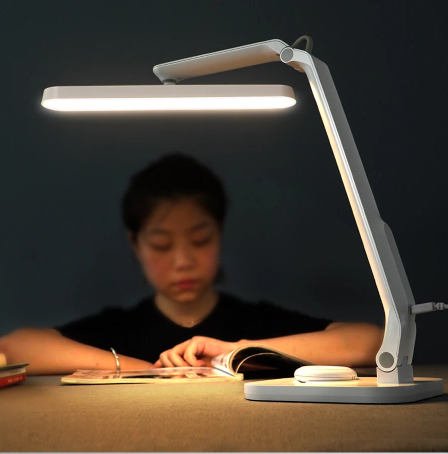 

USB Charging LED Desk Lamp Remote Control Reading Light Fold Adjustable Eye-Caring Learning Office Table Lamp 5 Lighting Modes
