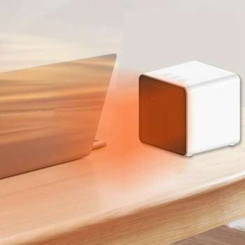 

White 400W/800W Timer Portable Electric Heater Home Office Desktop Mini Heater Fan Heater Radiator Winter Insulation Machine EU