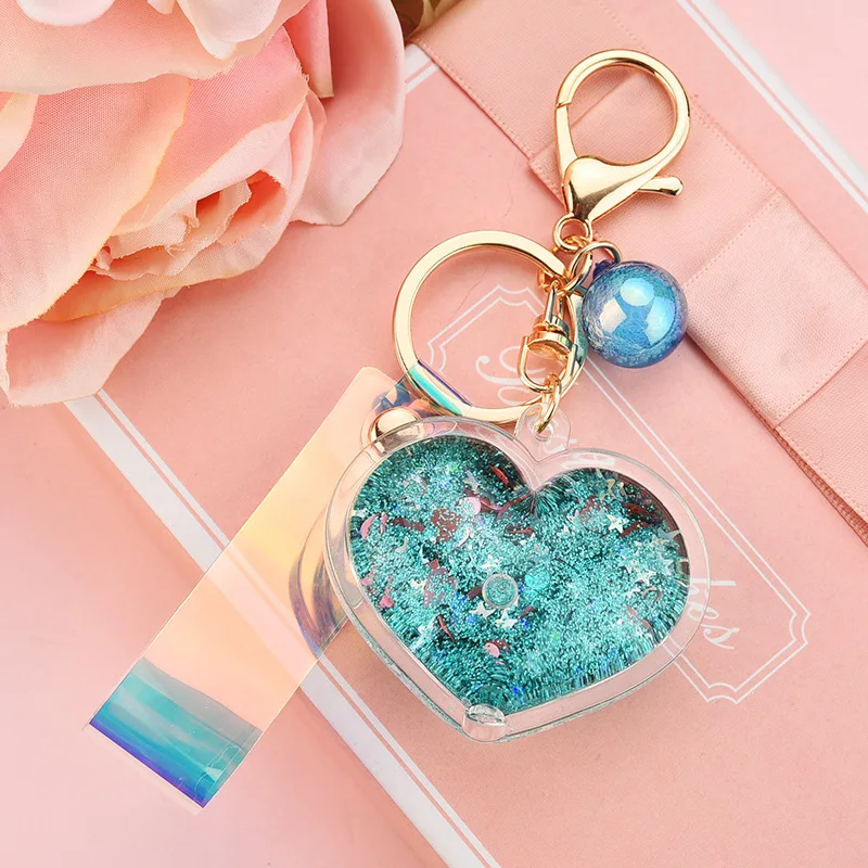 Portachiavi Donna Con Ciondolo Sfera In Cristallo E Strass - Accessorio Luccicante Per Borse E Chiavi - 3