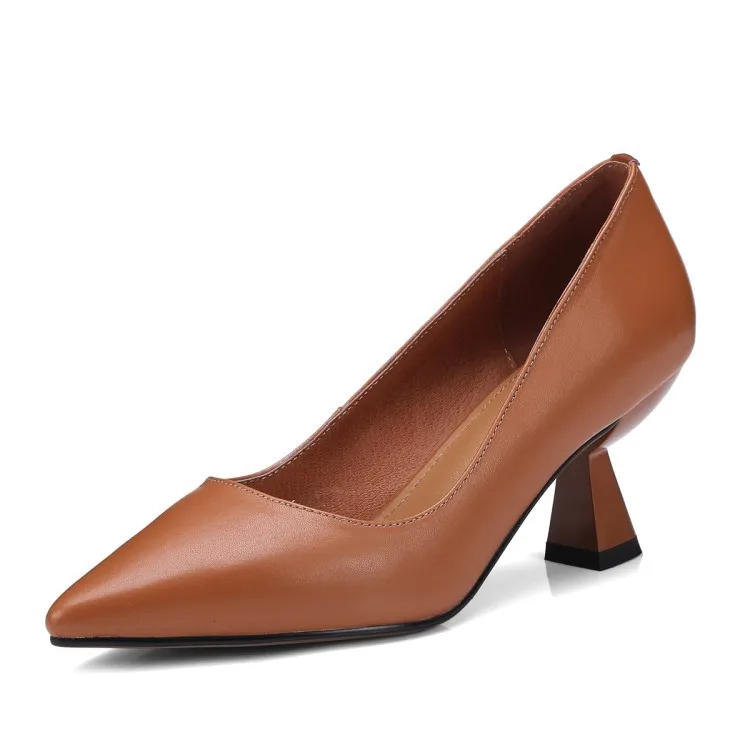 

Benifit inside And Pure Leather yi xing gen Quality Shoes Women's A609 Caramel 34 Yards Not