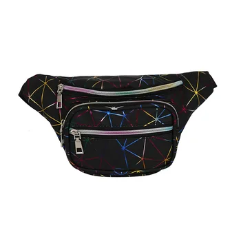 

Women Girls Waist Fanny Pack Belt Bag Pouch Travel Hip Bum Bag Women Small Purse Ladies Geometric Chest Bag Women Waist Packs