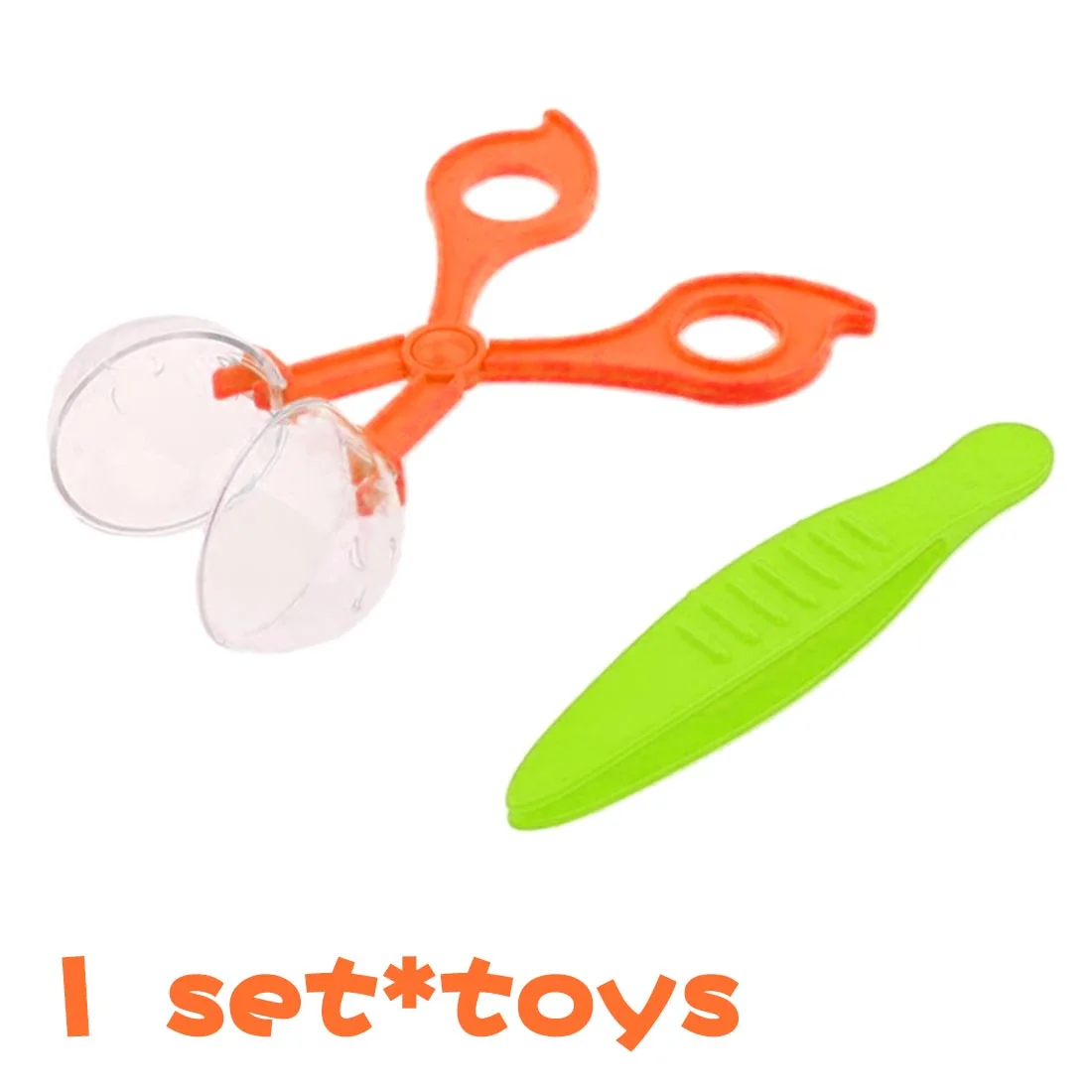 

Plastic Nature Exploration Toy Kit for Kids Plant Insect Study Tool - Plastic Scissor Clamp & Tweezers