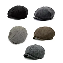 Модный Мужской водитель, разносчик газет кепка мужская картуз Гольф вождения берет Лето солнце плоская