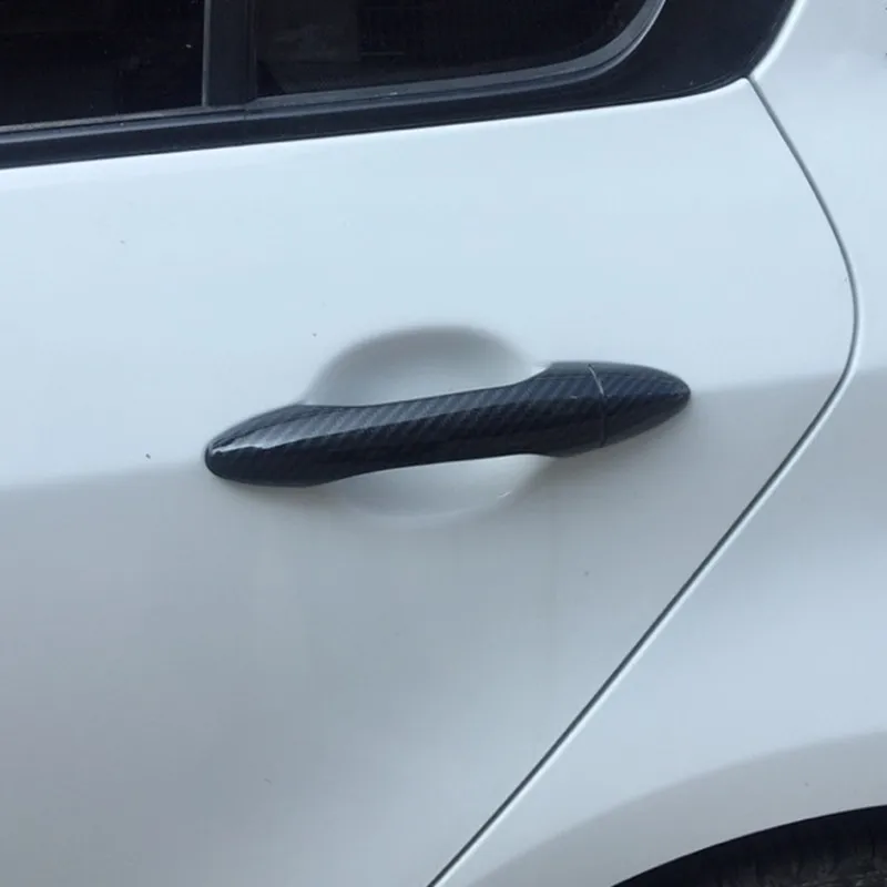 Наклейка на дверную ручку автомобиля из углеродного волокна для Kia K3 2012 2013 2014 2015