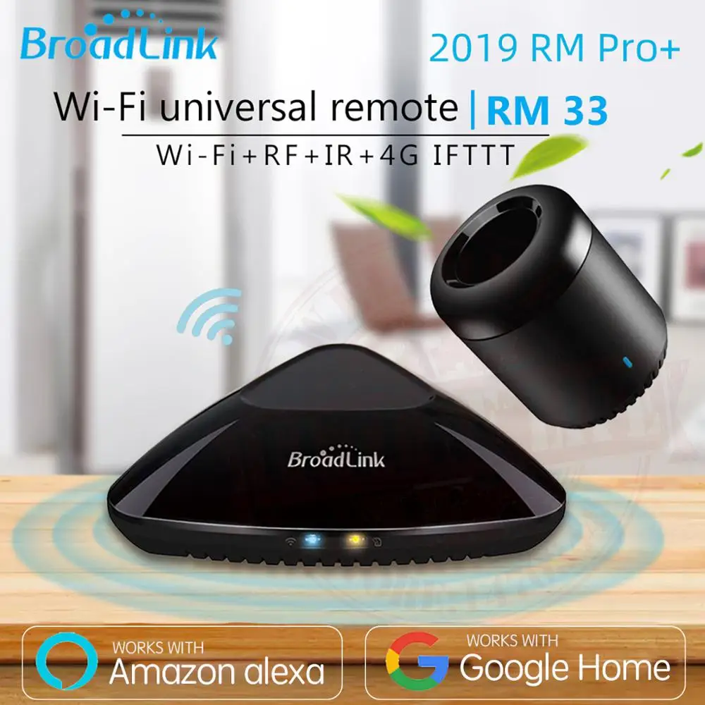 

2019 Broadlink RM33 RM Pro+/RM mini3 Smart Home Automation Universal Remote controller Intelligent WIFI+IR+RF Switch