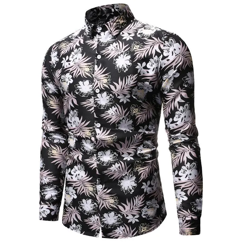 Мужская Повседневная рубашка Slim Fit Мужская Повседневная рубашка на пуговицах с длинным рукавом официальные сорочки мужская одежда