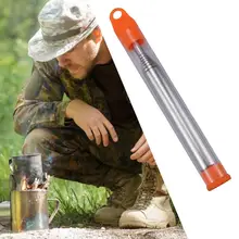 

Useful Compact Heat Resistant Collapsible Fire Bellows Blowing Tube for Hunting Fire Blower Pipe Blow Fire Tube
