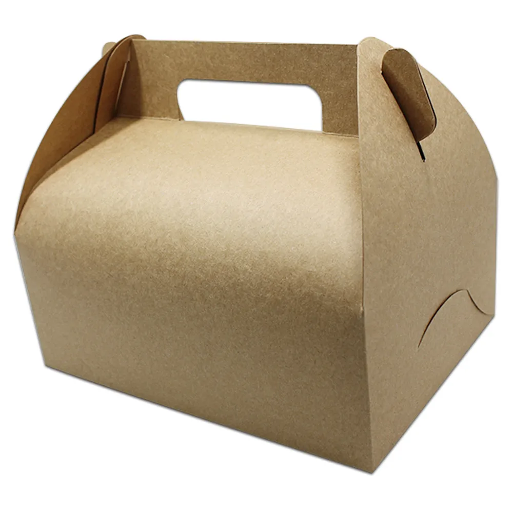 

20x15x8cm 10Pcs/Lot Natural Paper Cake Box Party Gift Packaging Boxes Cookie/Candy/Nuts Packing Box/ High Quality Retail