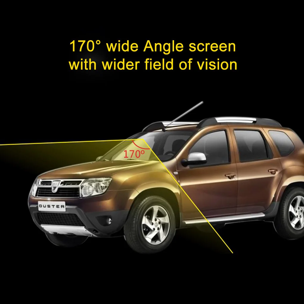 Автомобильный видеорегистратор 170 градусов широкоугольная приборная панель камера рекордер G сенсор двойной объектив видео заднего вида камера