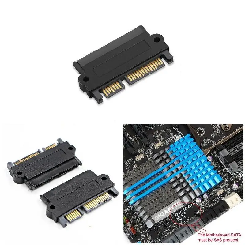Горячая SFF-8482 SAS/SATA 22 Pin 180 Угол жесткий конвертер адаптер диск для DOY