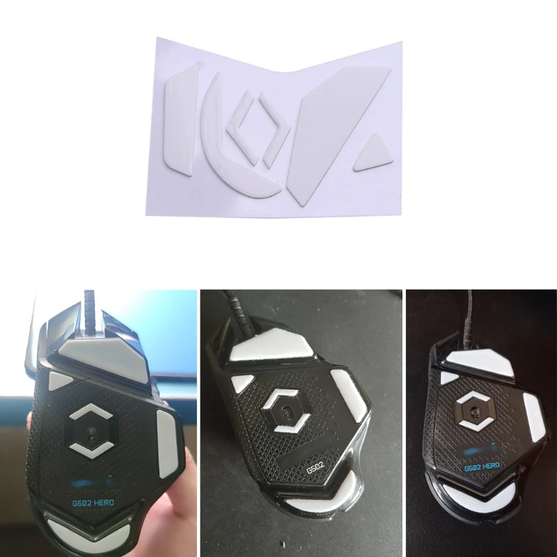 1Pack Professional Mouse Skates Stickers Mouse Feet Pad Glides Rounded Curve Edge Replacement for logitech G502 Au04 21