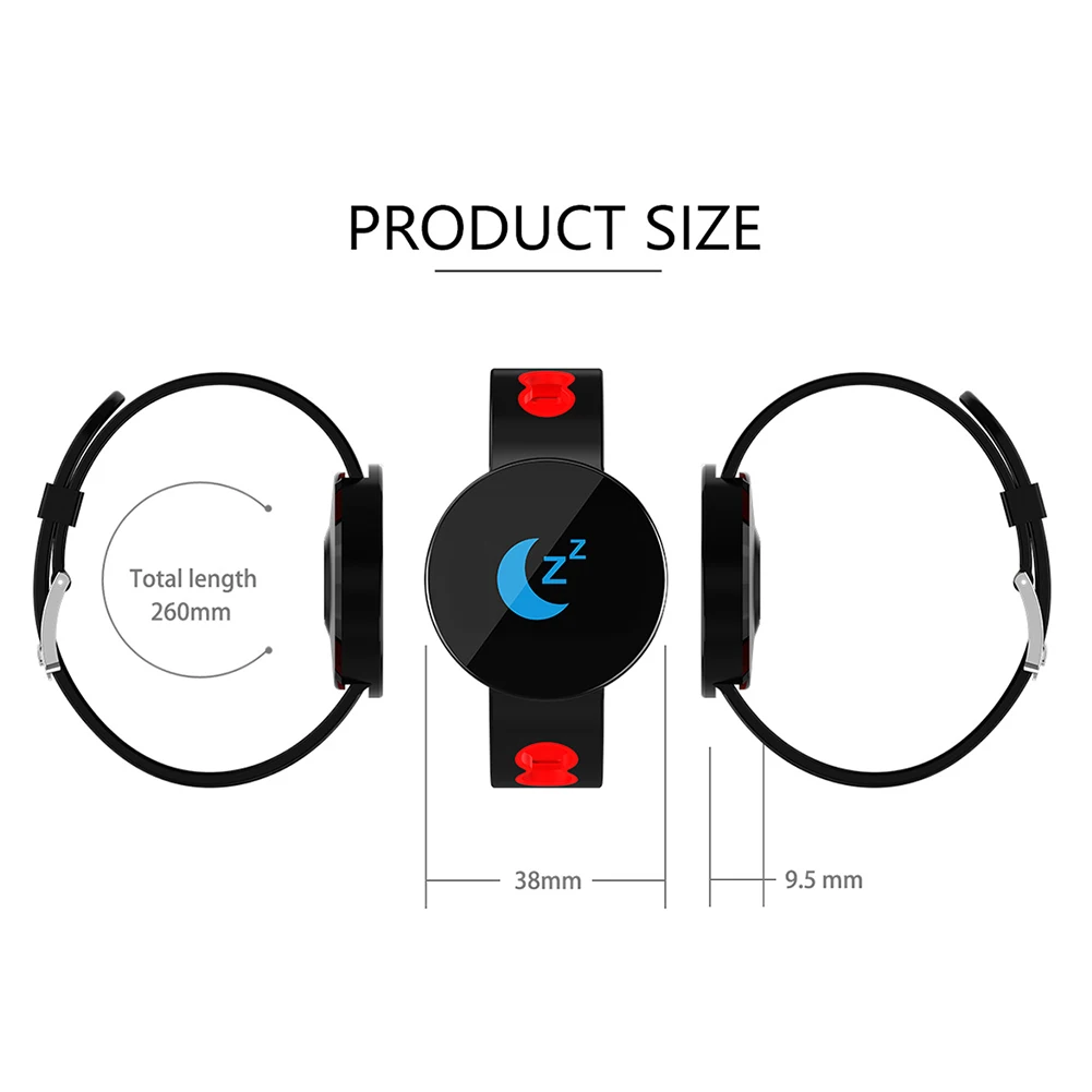 New Smart Bracelet Blood Pressure Measurement Waterproof Fitness Tracker Watch Heart Rate Monitor Pedometer Smart Band Women Men