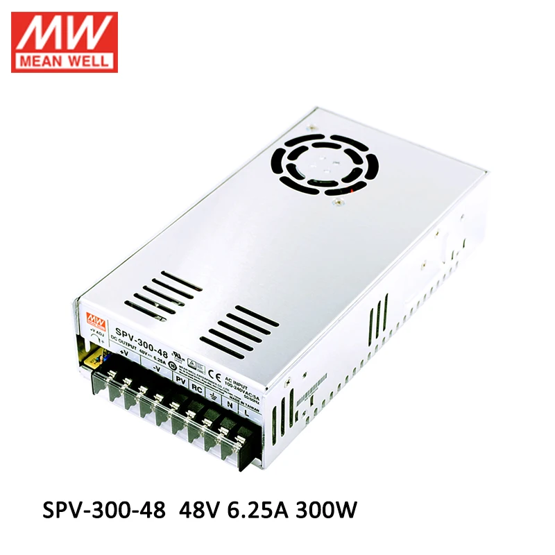 MEAN WELL SPV-300-48 300 A W 48V DC Программируемый Блок питания с одним выходом функцией PFC и