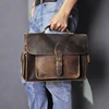 Men Real Leather Designer Business Briefcase 13