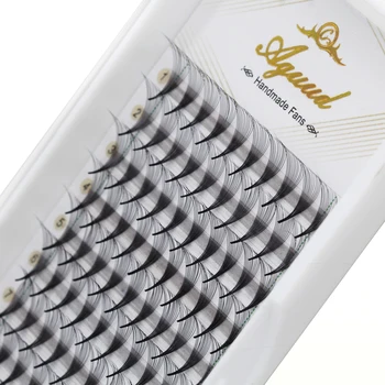 

AGUUD 12 rows 0.05mm C D Curl Sharp Stem Volume Fans Eyelash Extension 5D/6D/8D/9D/10D/12D/14D Russian Volume Lash Cilia