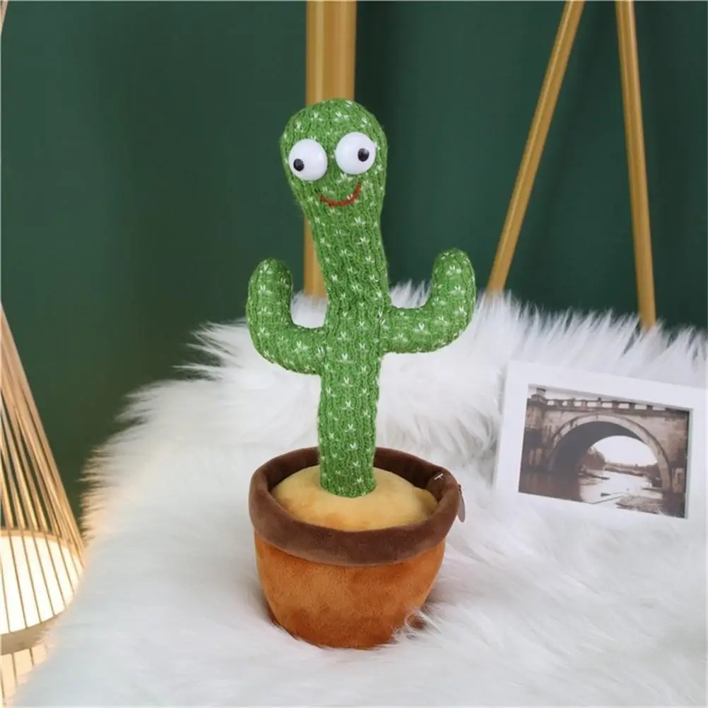 Walaka Jouet en Peluche Mignon De Cactus Jouets Amusants pour L/éDaucation De La Petite Enfance Cactus De Danse /éLectronique De Secousse
